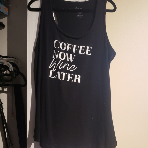 Coffee now, Wine later tank top - Picture 2 of 4